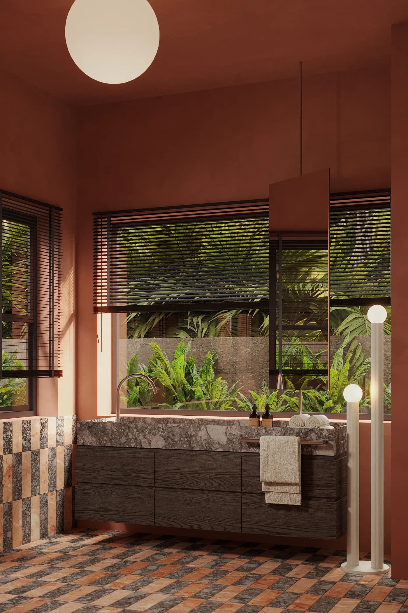 Villa A master bathroom