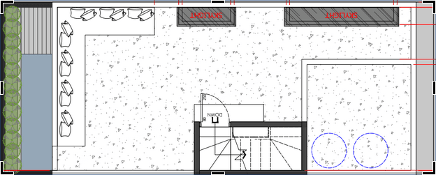 Rooftop plan of a Kaizen villa.