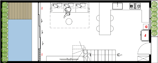 First floor plan of a Kaizen villa.